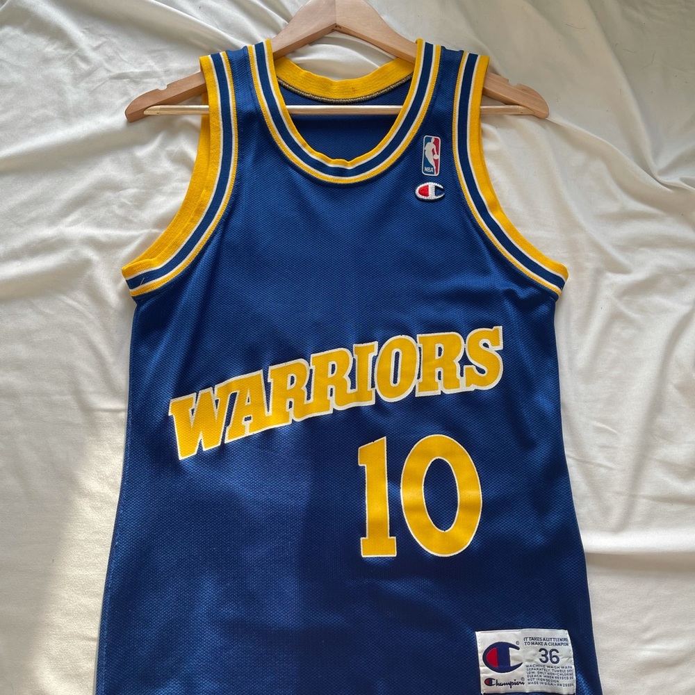 Vintage Warriors Champion Tim Hardaway Jersey Sz 36 Men S